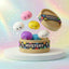 Collectible mystery dumpling squishy toys front view