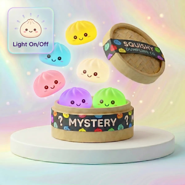 Glow mystery squishy dumpling night light front view