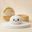 Snowy white dumpling squishy soft toy front view
