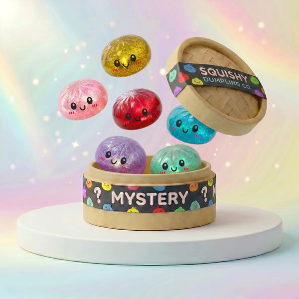 Sparkle mystery dumplings squishy glitter front view