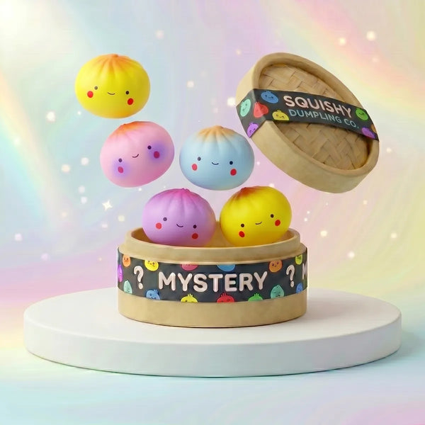 Surprise mini dumpling squishy toy blind bag front view