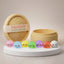Sweet mini sugar dumpling squishy 7-pack front view