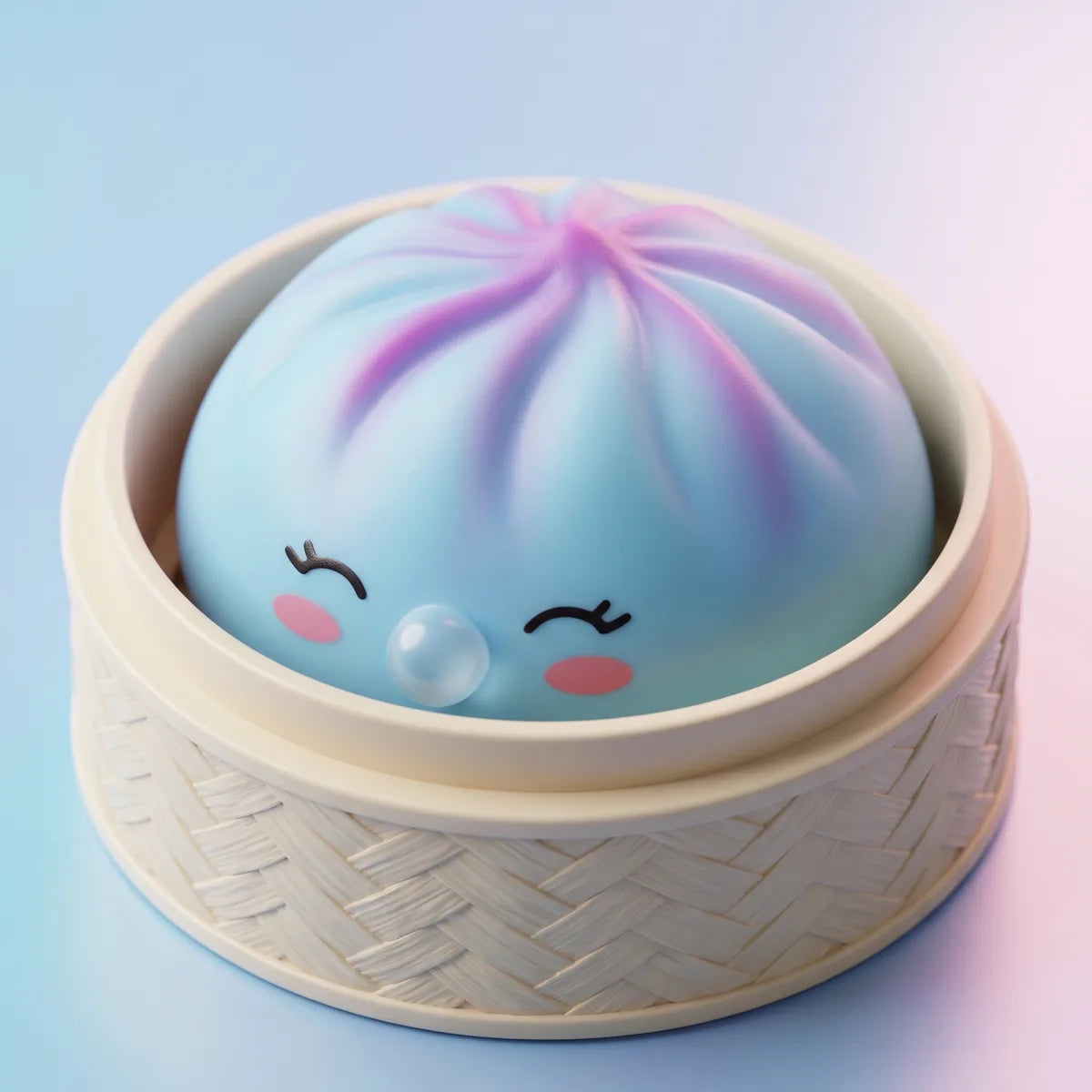 Frost Blue Rare Blow Dumpling Squishy Secondary image