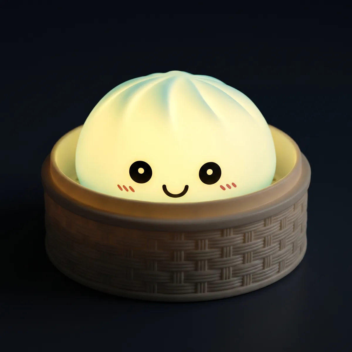 Macro close-up of the blue dumpling squishy light texture