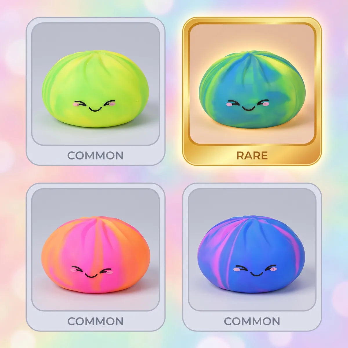 Rainbow Colorful Dumpling Squishy Secondary image