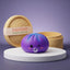 Cosmic purple rare blow dumpling squishy with bamboo steamer