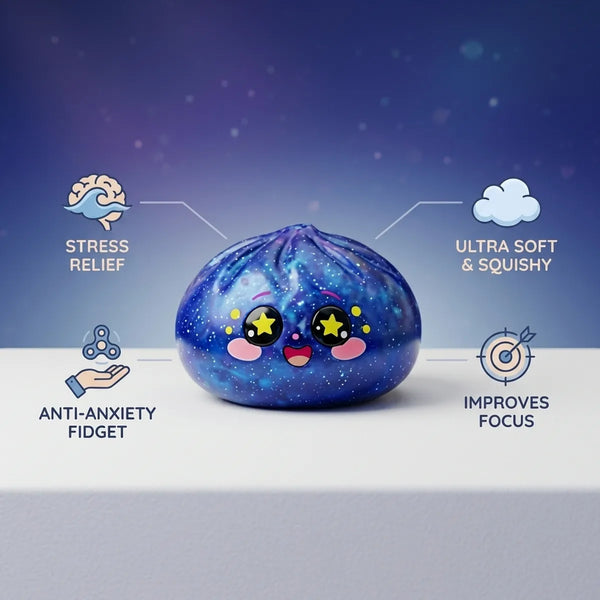 Galaxy dumpling squishy features and benefits