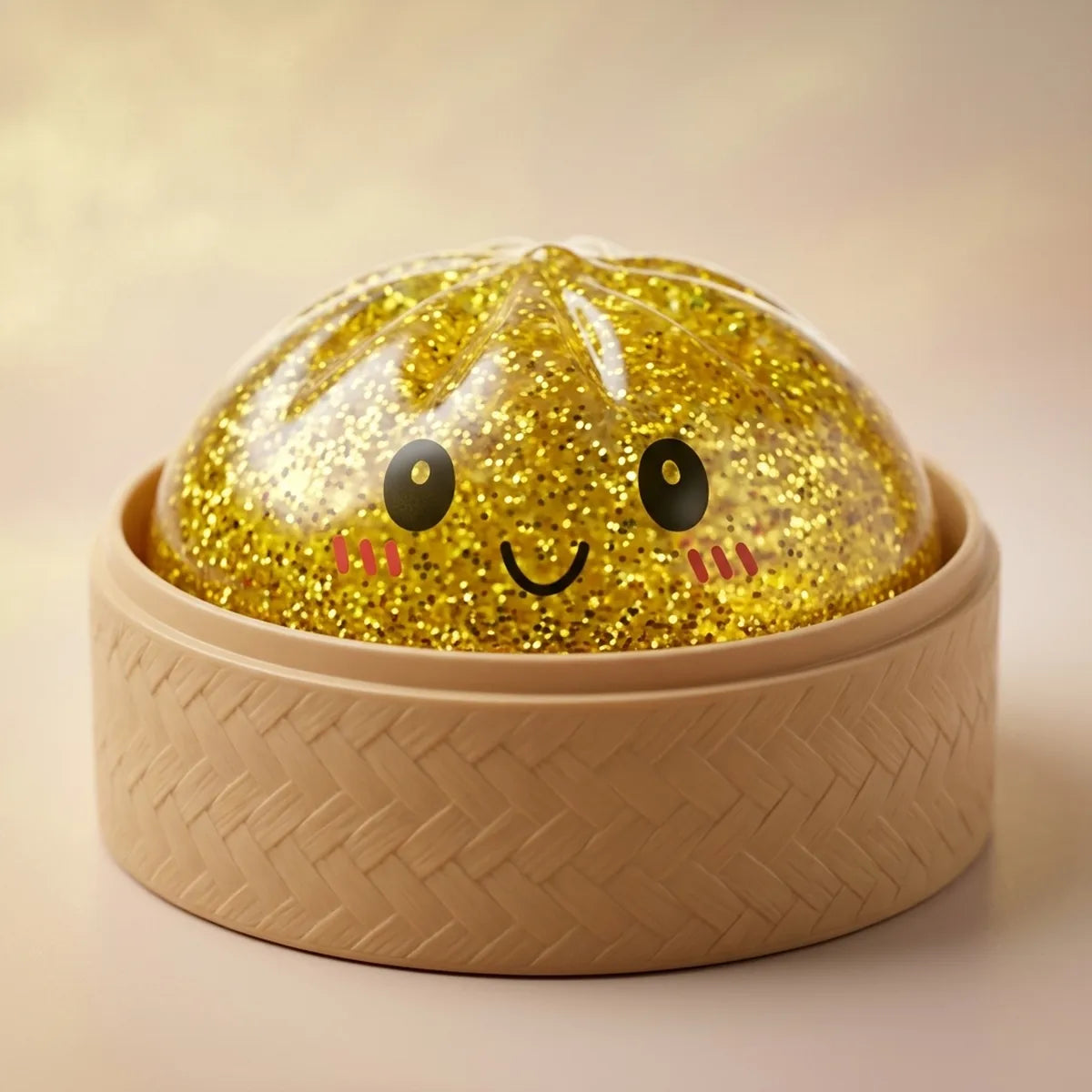 Luxe Gold Glitter Dumpling Squishy Secondary image