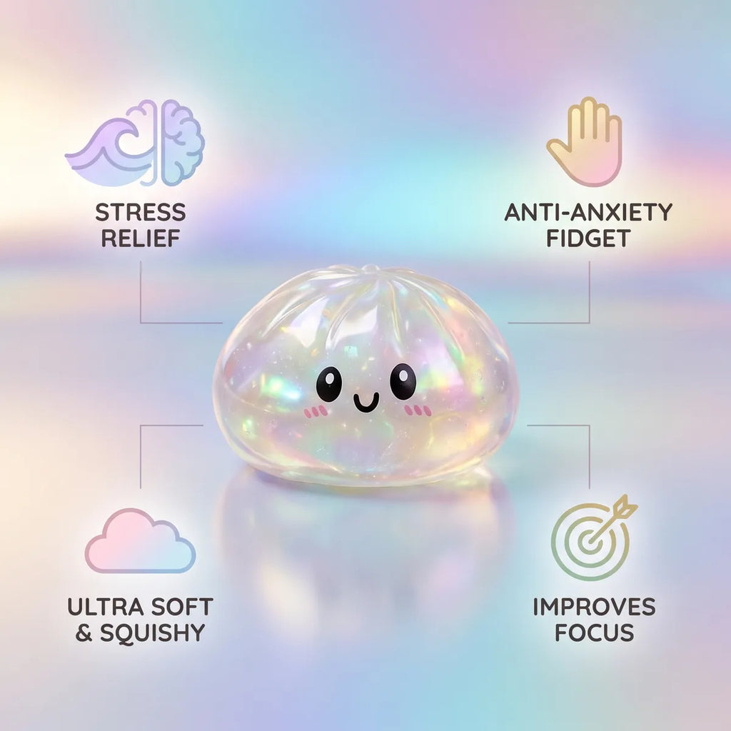 Holographic dumpling squishy features and benefits overview