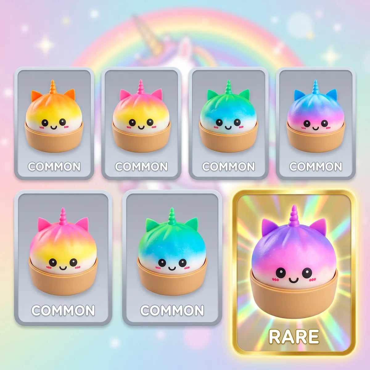 Magical Jumbo Unicorn Rainbow Squishy Dumplings Secondary image
