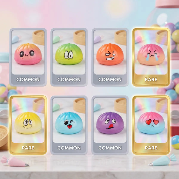 Mini dumpling squishy toy collectible variants and rarity chart