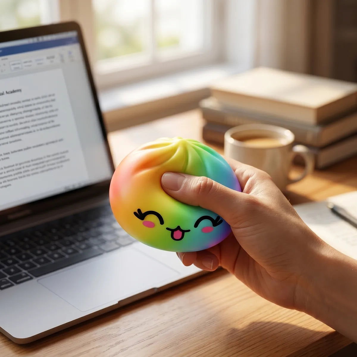 Rare mystery dumpling squishy styled as cute desk decor