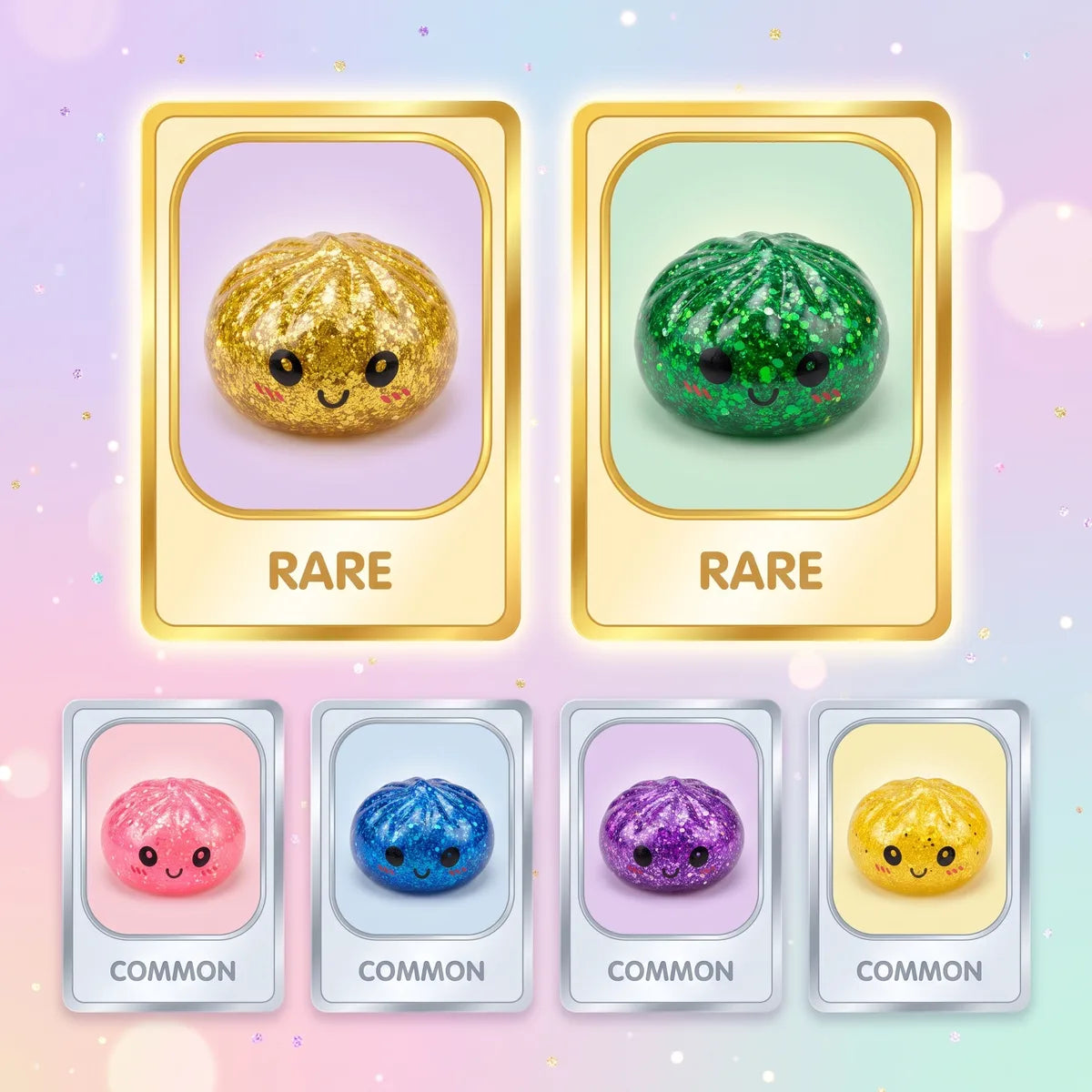 Sparkle Mystery Mini Glitter Dumpling Squishy Set Secondary image