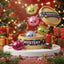 Twinkling Mystery Reindeer Dumpling Squishy designs bursting from a mystery steamer box