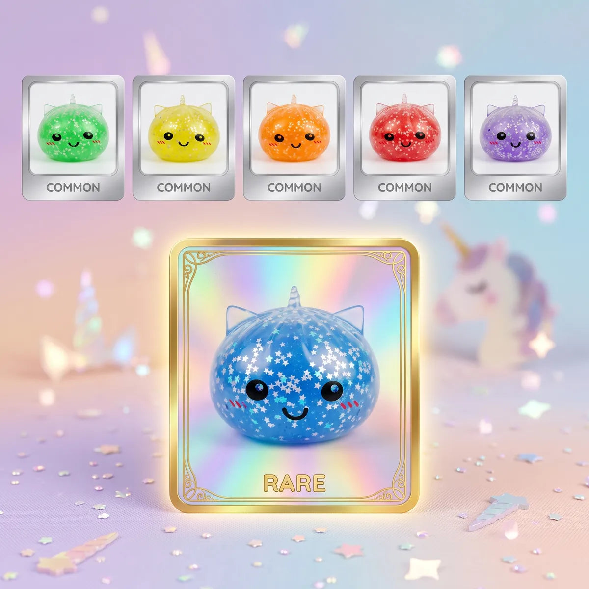 Starlit Mystery Sparkle Unicorn Dumpling Squishy Secondary image