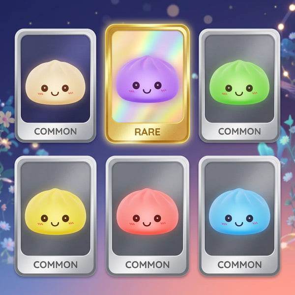 Mystery squishy dumpling night light collectible variants and rarity chart