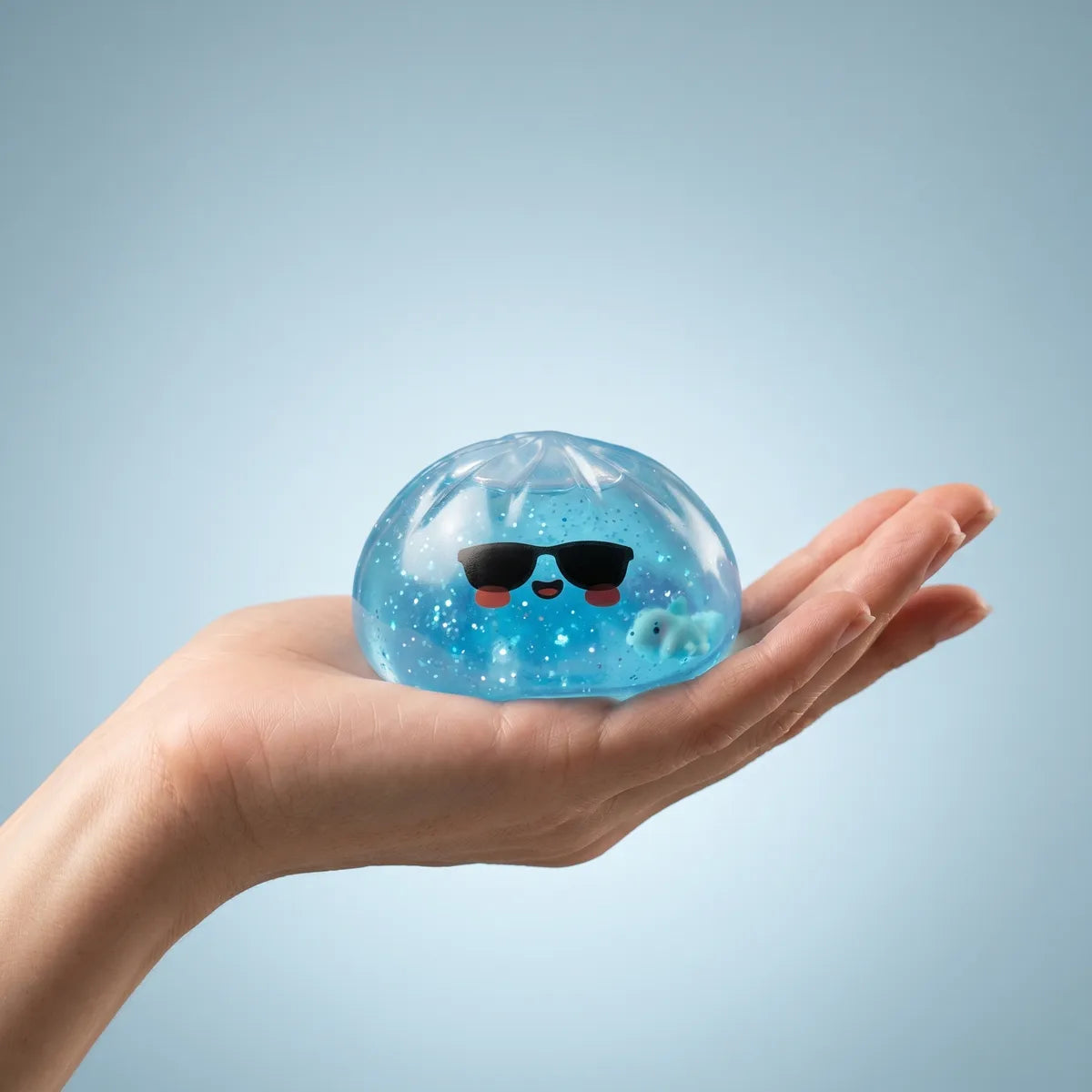 Mystery summer dumpling squishy held in hand
