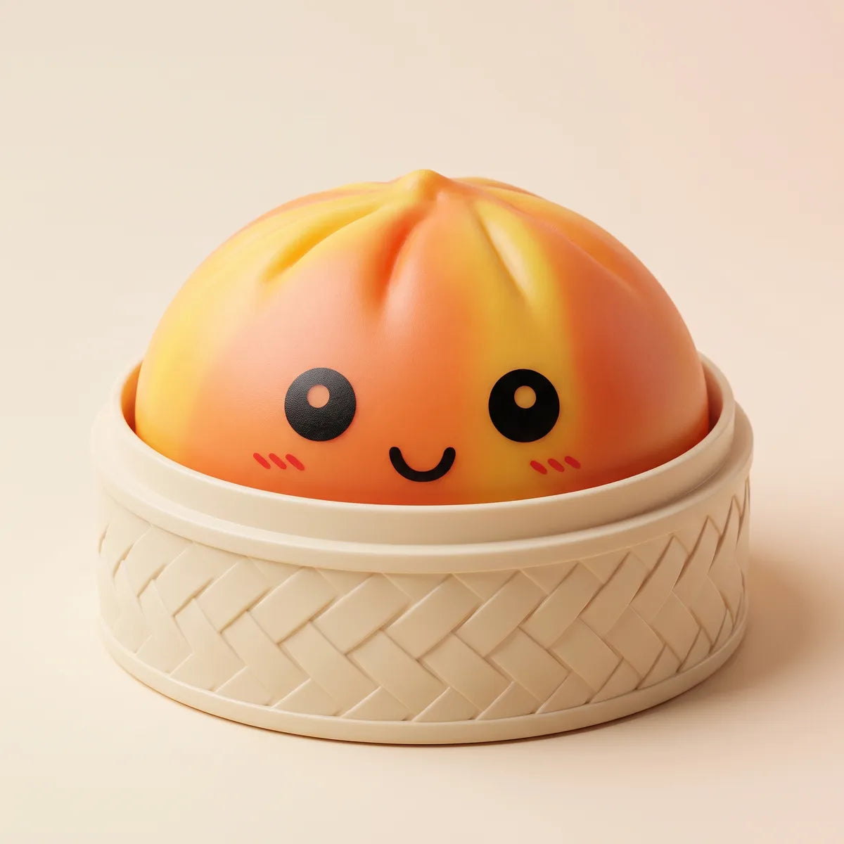 Sunset Orange Tie Dye Dumpling Squishy Secondary image
