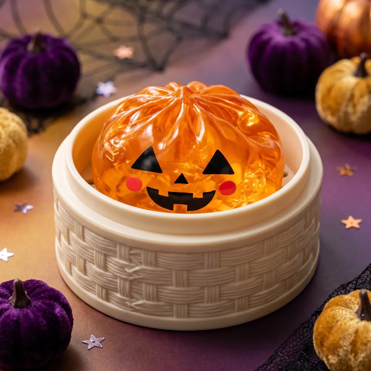 Glowing Pumpkin Halloween Dumpling Squishy Secondary image