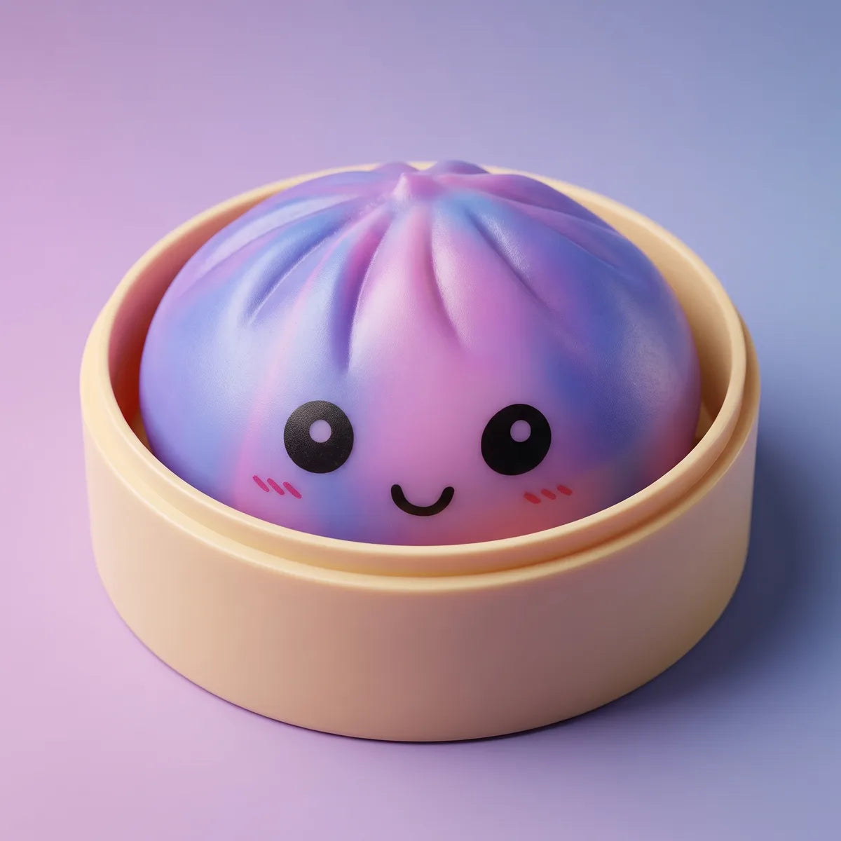 Dreamy Purple Tie Dye Dumpling Squishy Secondary image