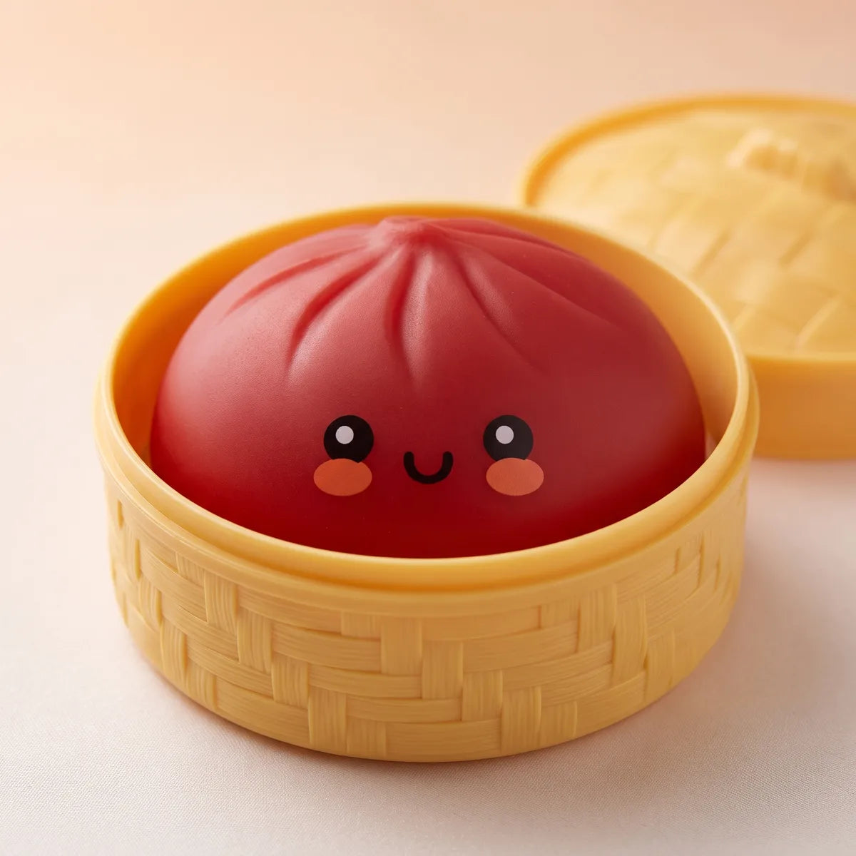 Fluffy Red Dumpling Squishy Bun Secondary image