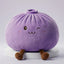 Snuggly purple large plush dumpling squishy pillow front view