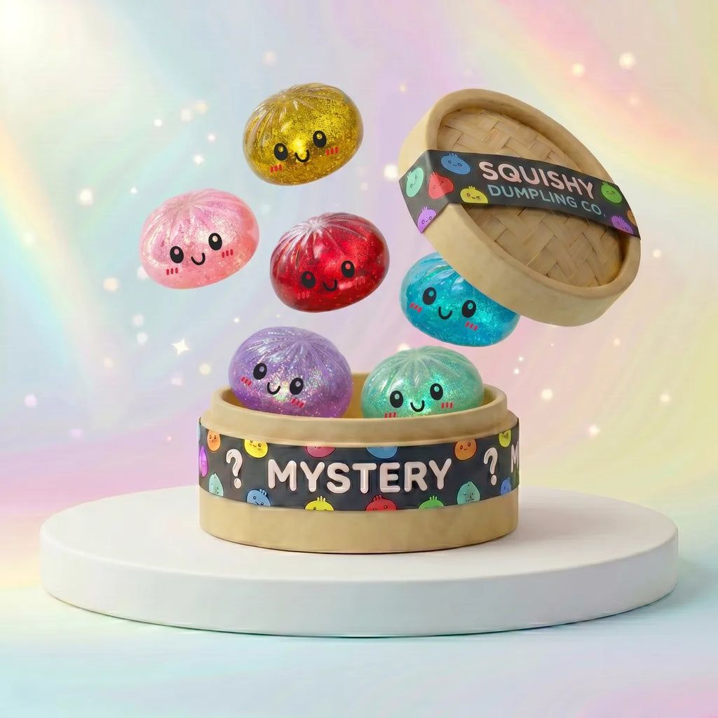 Sparkle mystery dumplings squishy glitter front view