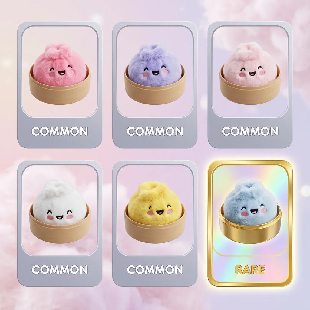 Stuffed animals dumpling squishy mystery collectible variants and rarity chart